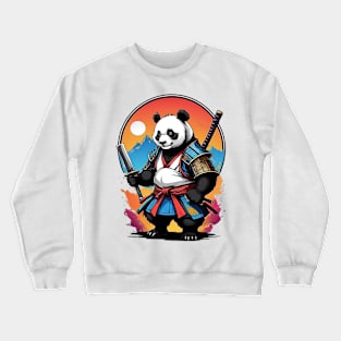 Panda Samurai Crewneck Sweatshirt